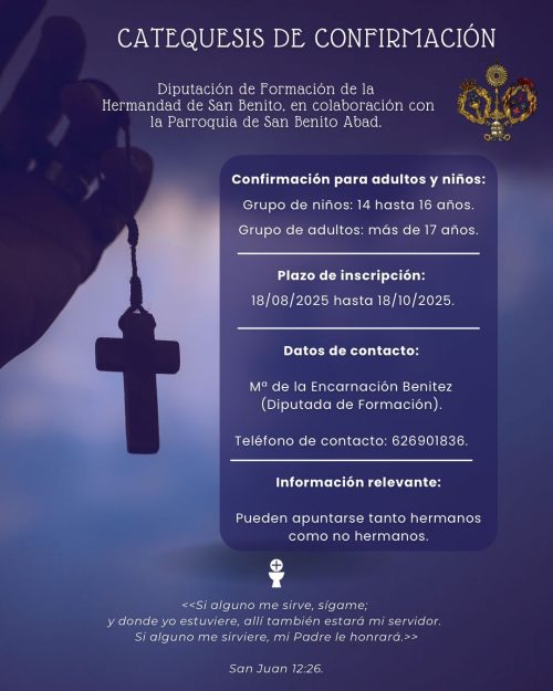 Cartel Confirmación